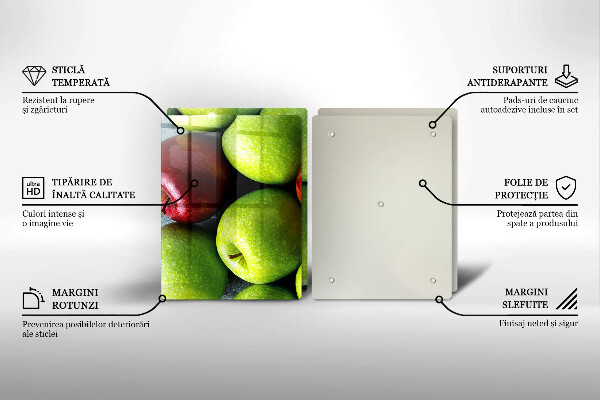 Glass worktop saver Juicy apples