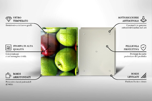 Glass worktop saver Juicy apples