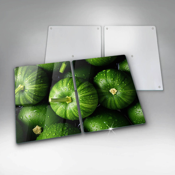 Glass worktop saver Green pumpkins