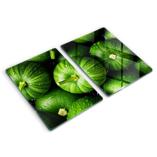 Glass worktop saver Green pumpkins