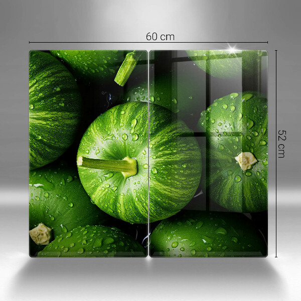 Glass worktop saver Green pumpkins