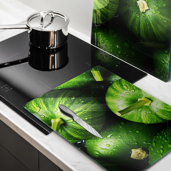 Glass worktop saver Green pumpkins