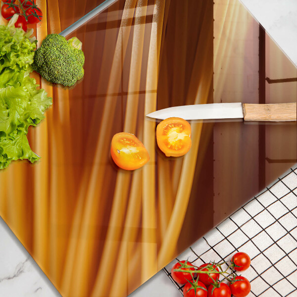 Glass worktop saver Spaghetti pasta