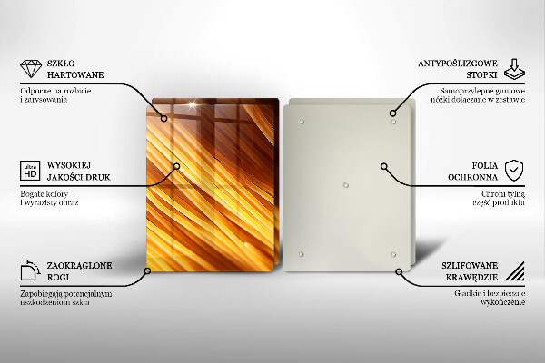 Glass worktop saver Spaghetti pasta