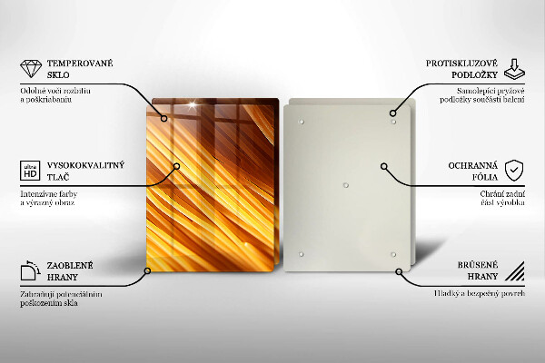 Glass worktop saver Spaghetti pasta