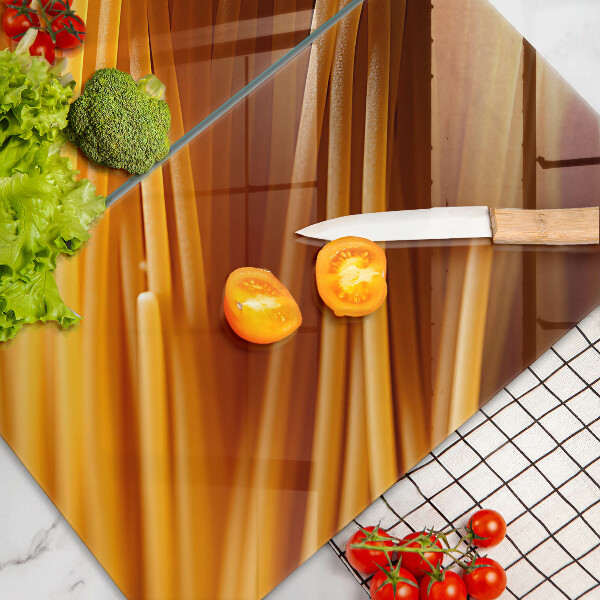 Glass worktop saver Spaghetti pasta