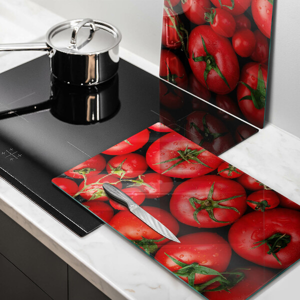 Glass worktop saver Tomatoes