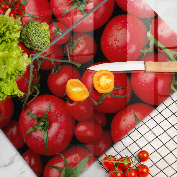 Glass worktop saver Tomatoes