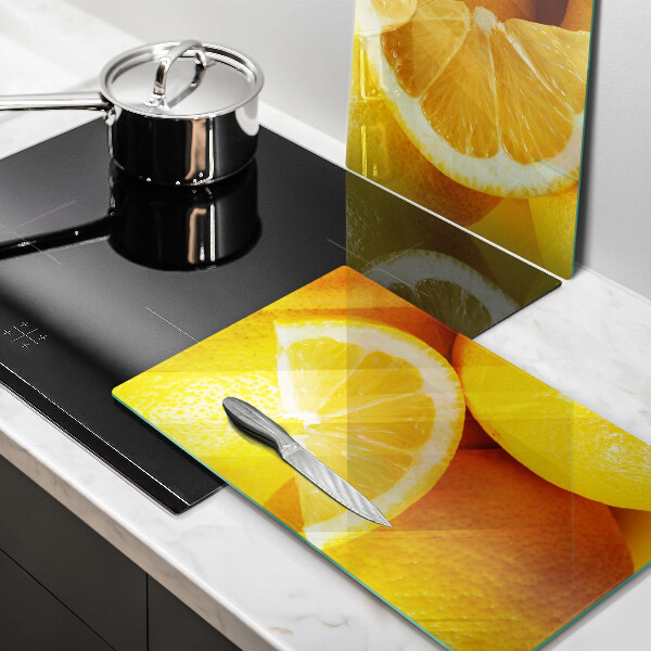 Glass worktop saver Juicy lemons