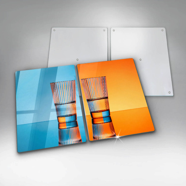 Glass worktop saver Two glasses of water