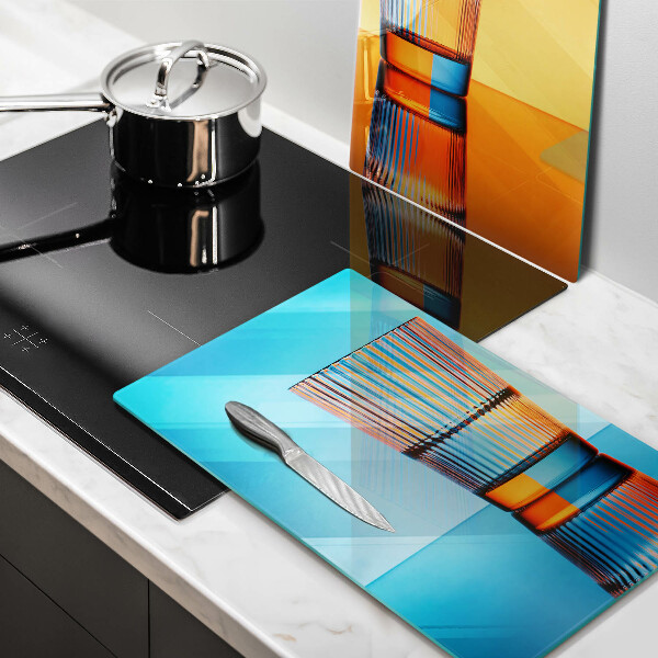 Glass worktop saver Two glasses of water