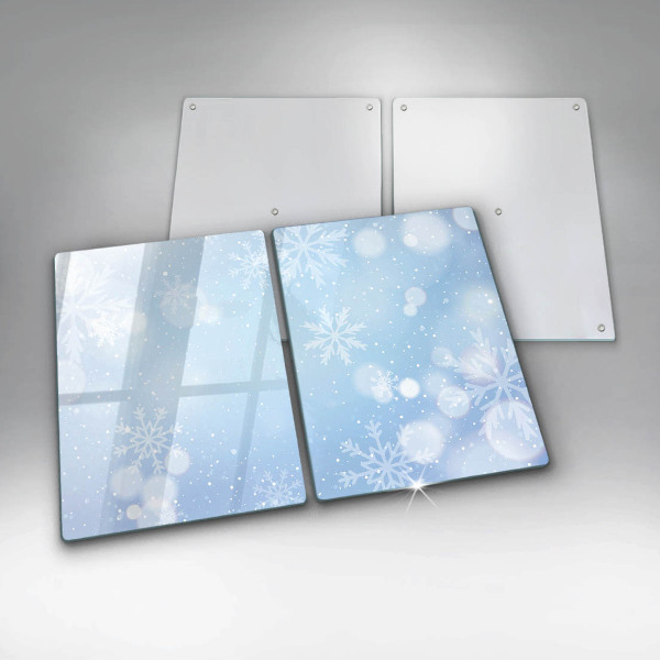 Glass worktop saver Winter texture