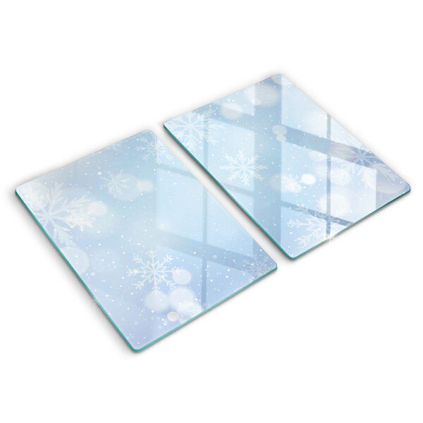 Glass worktop saver Winter texture