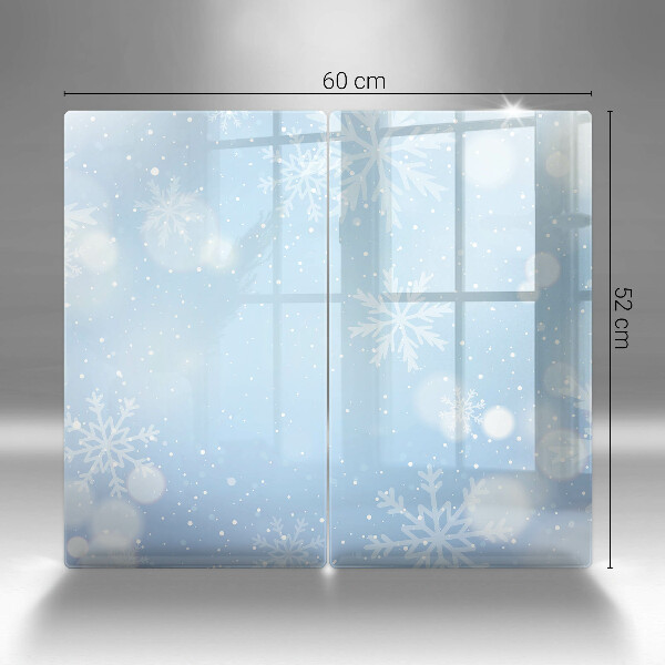 Glass worktop saver Winter texture