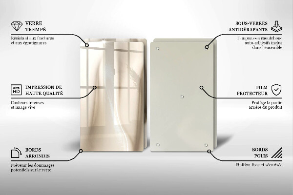 Glass worktop saver Ice cream