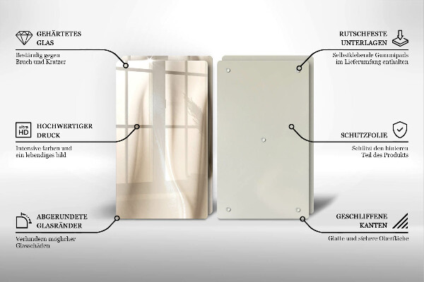 Glass worktop saver Ice cream