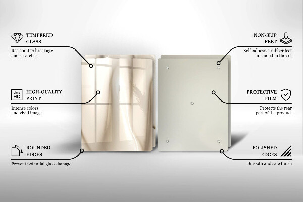 Glass worktop saver Ice cream