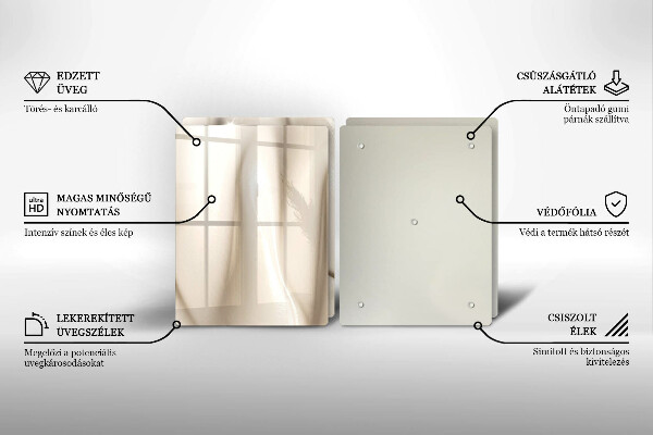 Glass worktop saver Ice cream