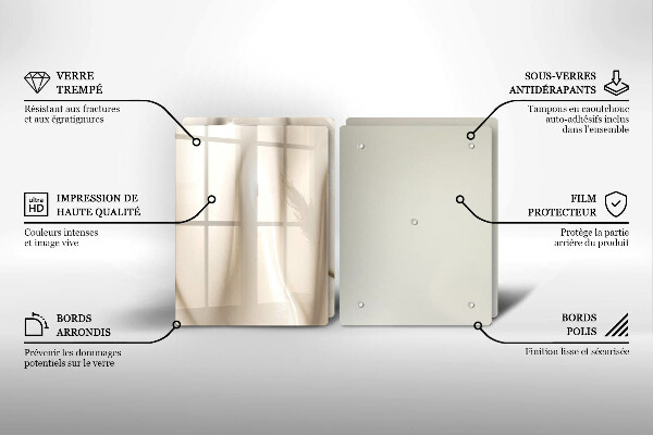 Glass worktop saver Ice cream