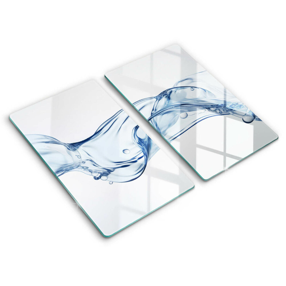 Glass worktop saver Crystalline water