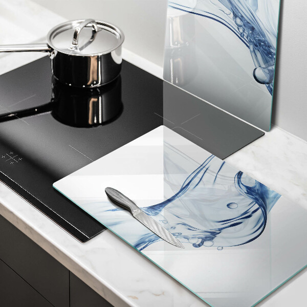 Glass worktop saver Crystalline water