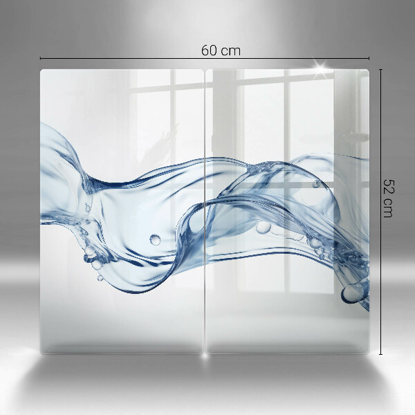 Glass worktop saver Crystalline water