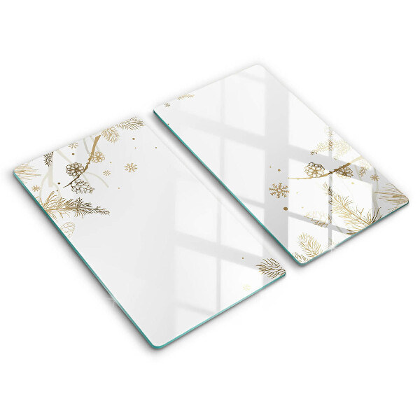 Glass worktop saver Winter decorations