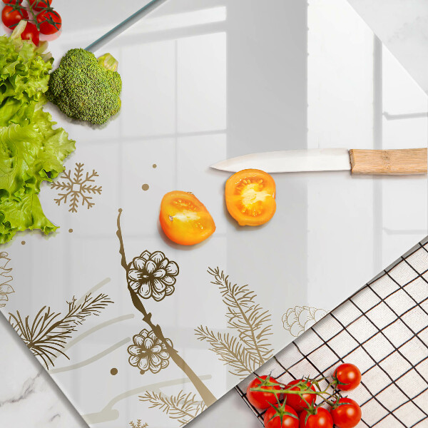 Glass worktop saver Winter decorations