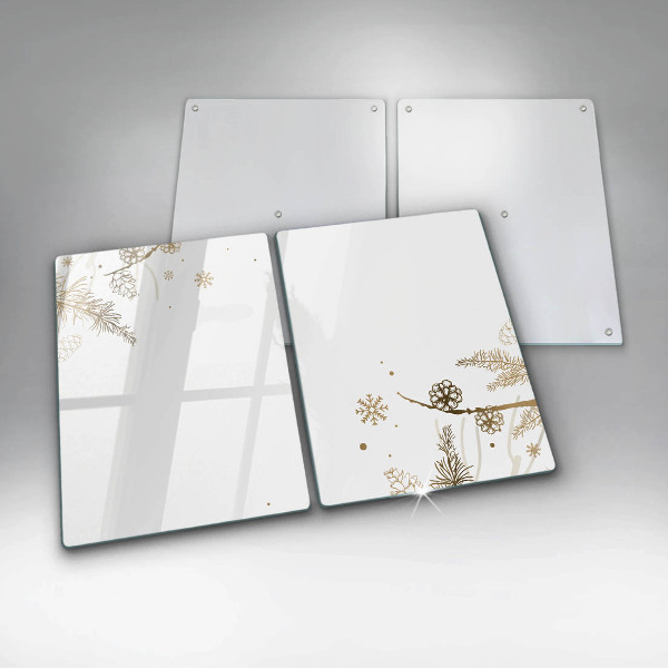 Glass worktop saver Winter decorations