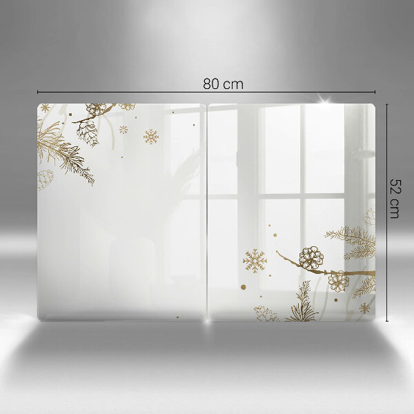 Glass worktop saver Winter decorations