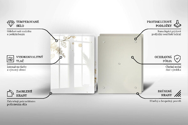 Glass worktop saver Winter decorations