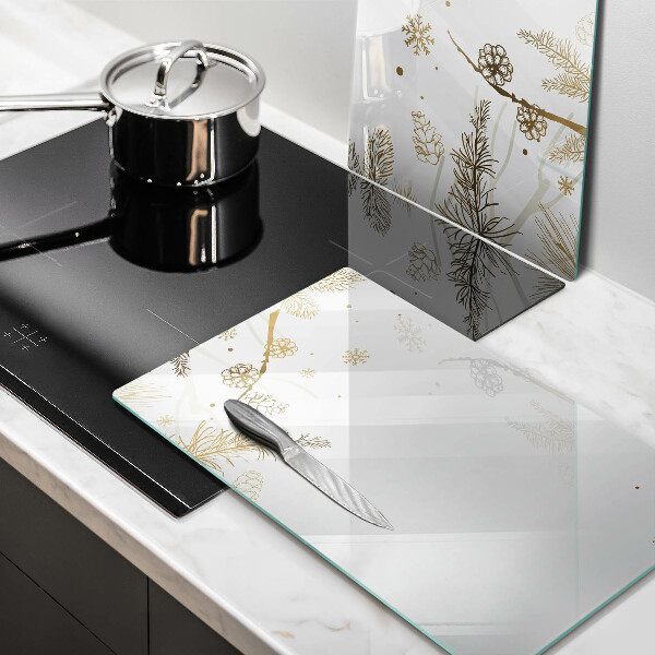 Glass worktop saver Winter decorations