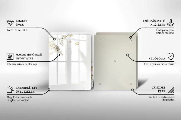 Glass worktop saver Winter decorations