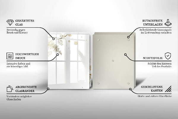 Glass worktop saver Winter decorations