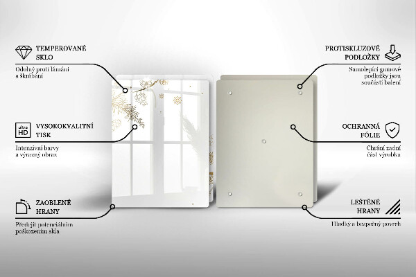 Glass worktop saver Winter decorations