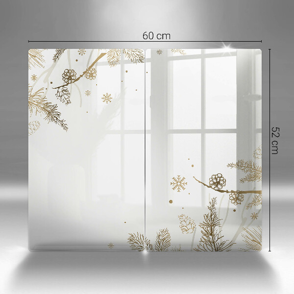 Glass worktop saver Winter decorations