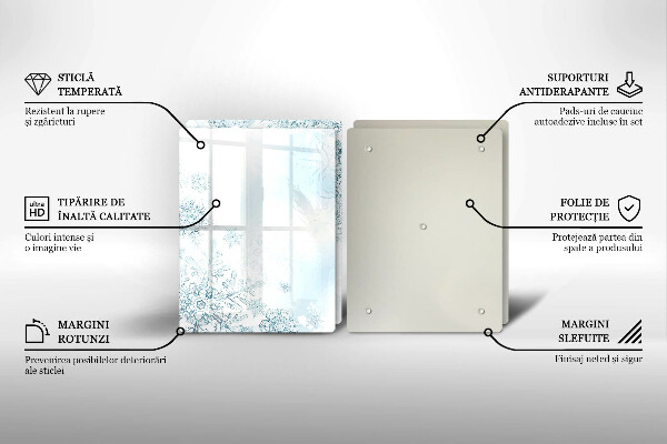 Glass worktop saver Snowflake