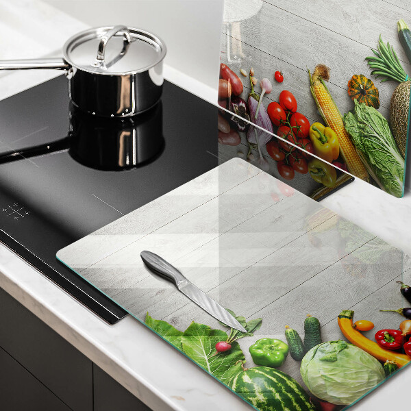 Kitchen worktop protector Vegetables on the boards