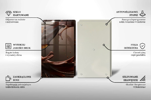 Worktop protector Liquid chocolate