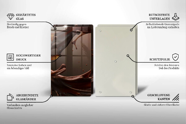 Worktop protector Liquid chocolate