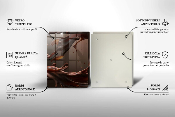 Worktop protector Liquid chocolate