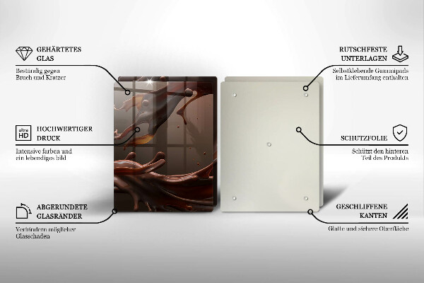 Worktop protector Liquid chocolate