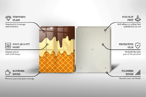Worktop protector Illustration of ice cream