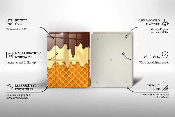 Worktop protector Illustration of ice cream