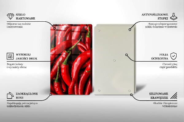 Worktop protector Hot chili peppers