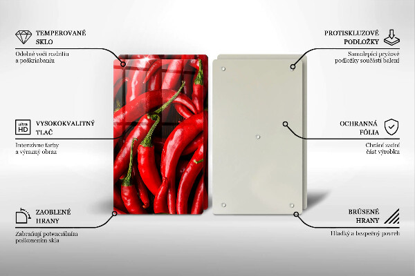 Worktop protector Hot chili peppers