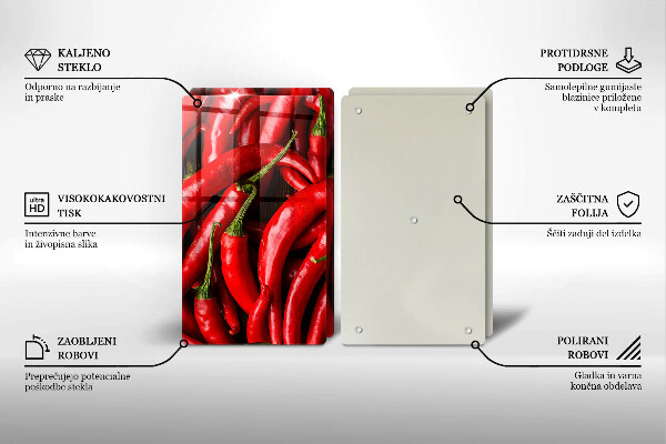 Worktop protector Hot chili peppers