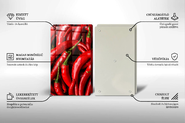 Worktop protector Hot chili peppers