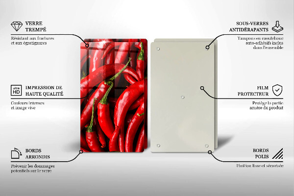 Worktop protector Hot chili peppers