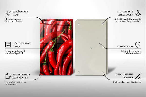 Worktop protector Hot chili peppers